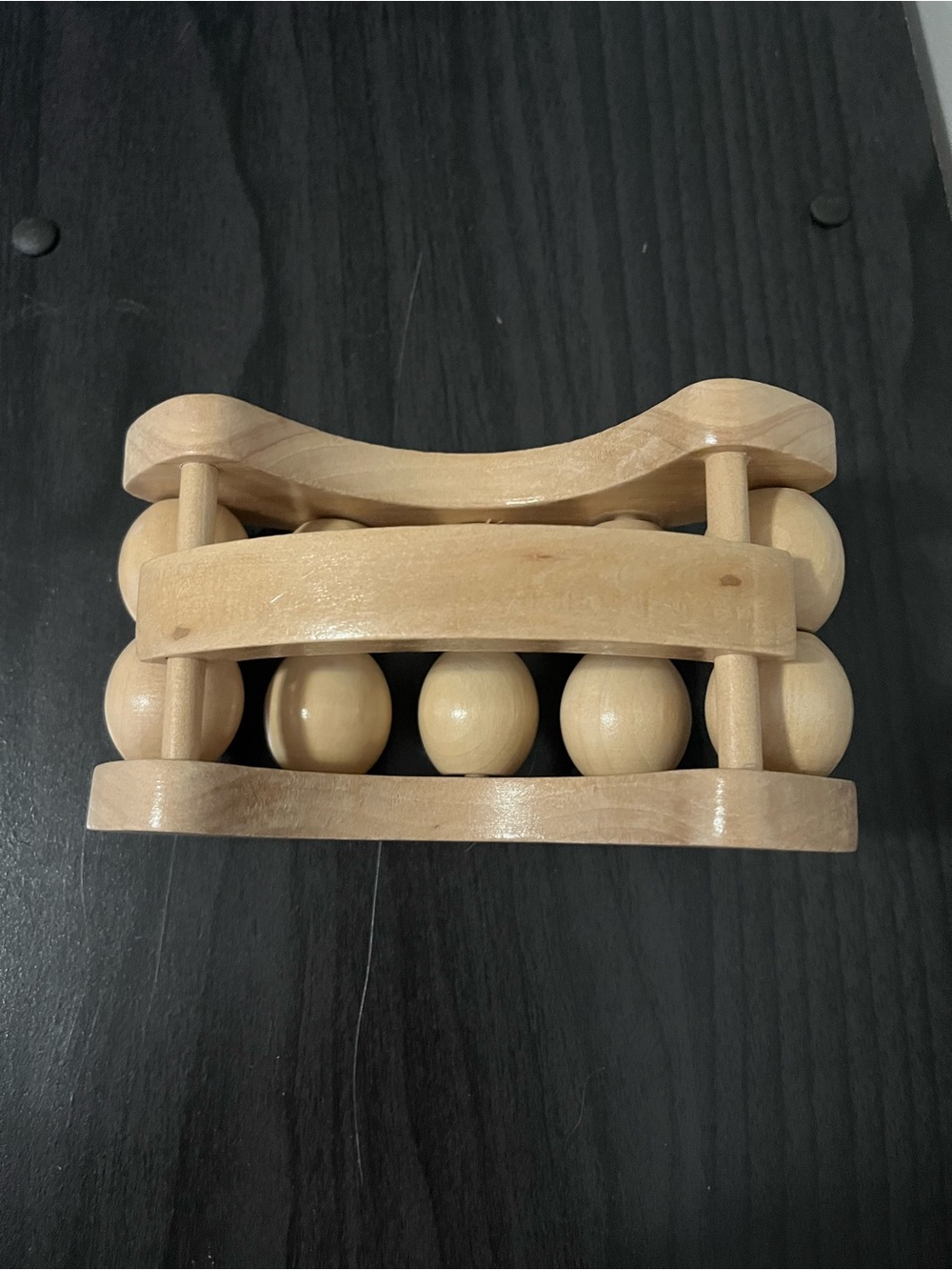 Natural Wood Sensory Roller Toy - Light Beige or Massager